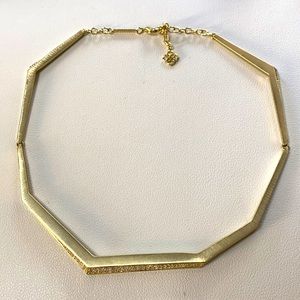 Gold Kendra Scott Cuff Necklace (Adjustable)
